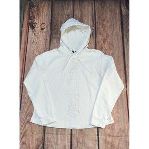 Adidas ClimaWarm Women's Vertical Spell Out Pullover Athletic Hoodie Size Large